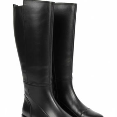 بوت زنانه چرمی مدل «آریسا» – بوت بلند مشکی