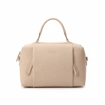 کیف دستی زنانه چرمی مدل استوانه‌فورم