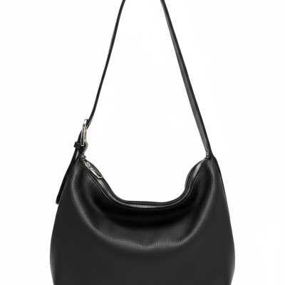 کیف شانه‌ای زنانه چرمی فرم هوبو – طراحی نرم افتان